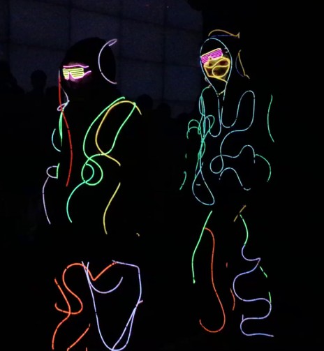 Robot Restaurant Light Dancers